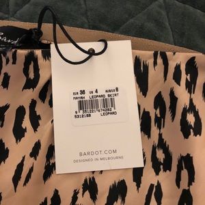 Bardot silk midi skirt